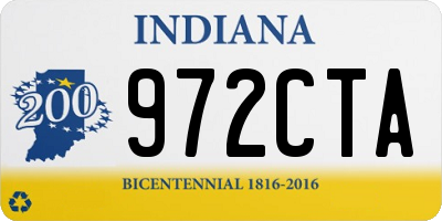 IN license plate 972CTA
