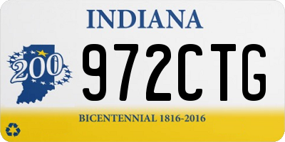 IN license plate 972CTG