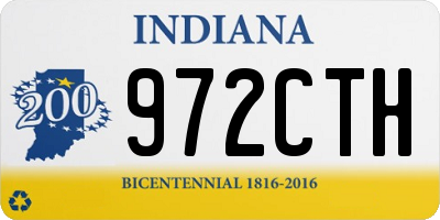 IN license plate 972CTH
