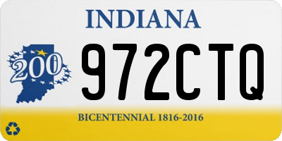 IN license plate 972CTQ