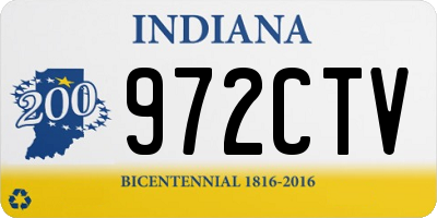 IN license plate 972CTV