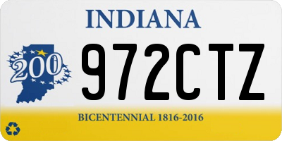 IN license plate 972CTZ