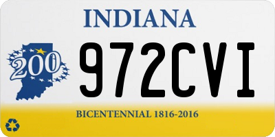 IN license plate 972CVI