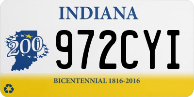 IN license plate 972CYI
