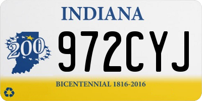 IN license plate 972CYJ