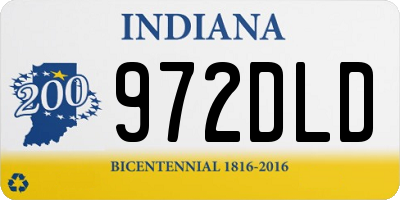 IN license plate 972DLD