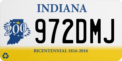 IN license plate 972DMJ
