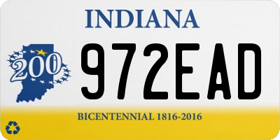 IN license plate 972EAD