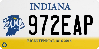 IN license plate 972EAP