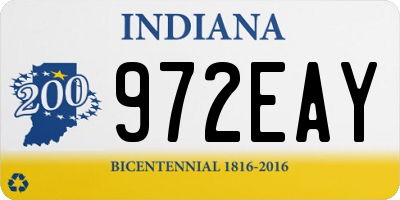 IN license plate 972EAY