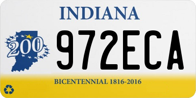 IN license plate 972ECA