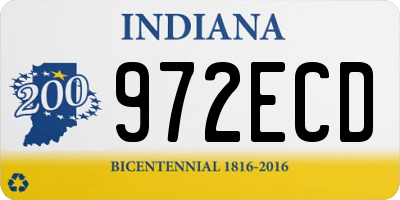 IN license plate 972ECD