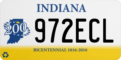 IN license plate 972ECL