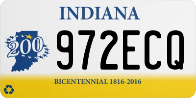 IN license plate 972ECQ