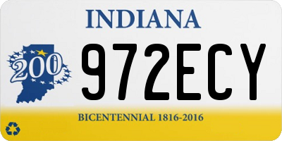 IN license plate 972ECY