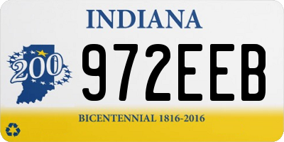 IN license plate 972EEB