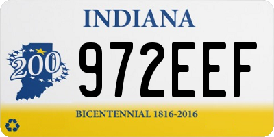 IN license plate 972EEF