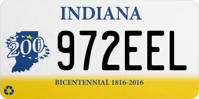 IN license plate 972EEL