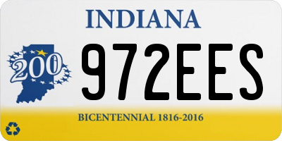 IN license plate 972EES