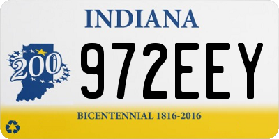 IN license plate 972EEY