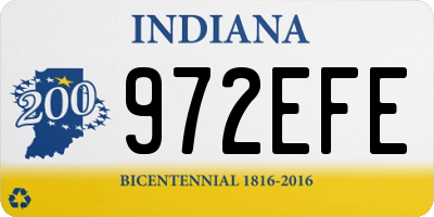IN license plate 972EFE