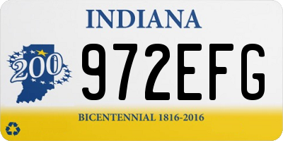 IN license plate 972EFG