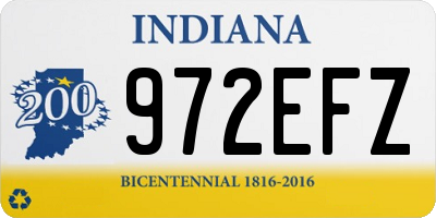 IN license plate 972EFZ