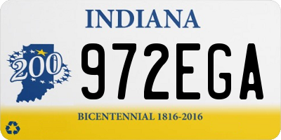 IN license plate 972EGA
