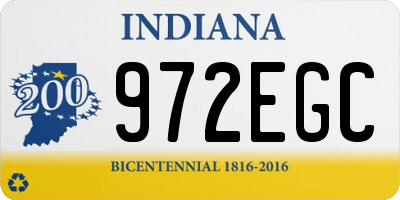 IN license plate 972EGC