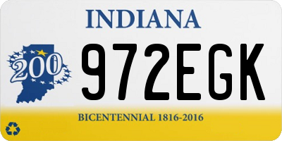 IN license plate 972EGK