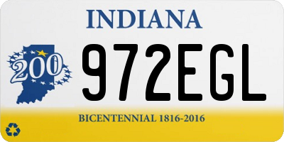 IN license plate 972EGL
