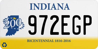 IN license plate 972EGP