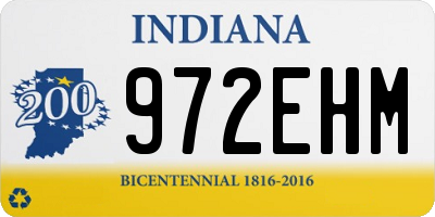 IN license plate 972EHM
