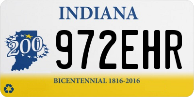 IN license plate 972EHR