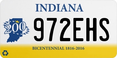 IN license plate 972EHS