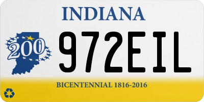 IN license plate 972EIL