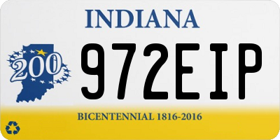 IN license plate 972EIP