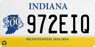 IN license plate 972EIQ