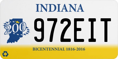 IN license plate 972EIT