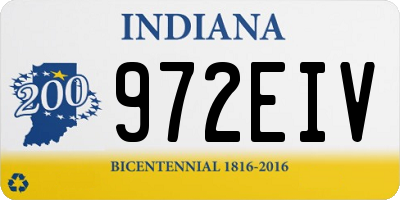IN license plate 972EIV