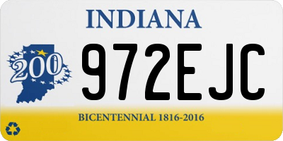 IN license plate 972EJC