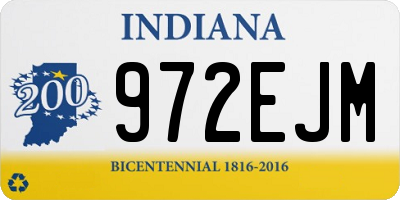 IN license plate 972EJM