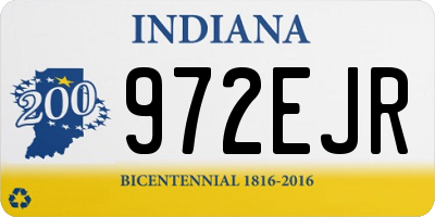 IN license plate 972EJR