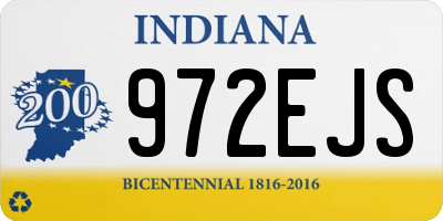 IN license plate 972EJS