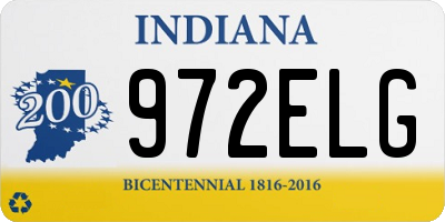 IN license plate 972ELG