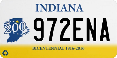 IN license plate 972ENA