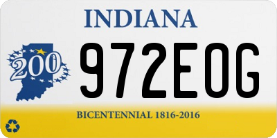 IN license plate 972EOG