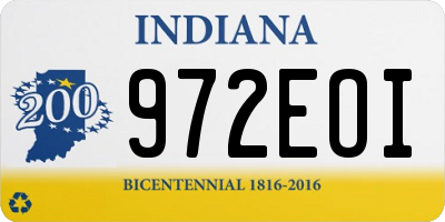 IN license plate 972EOI