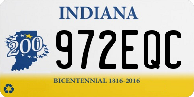IN license plate 972EQC