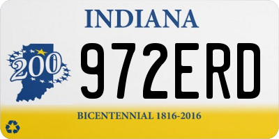 IN license plate 972ERD